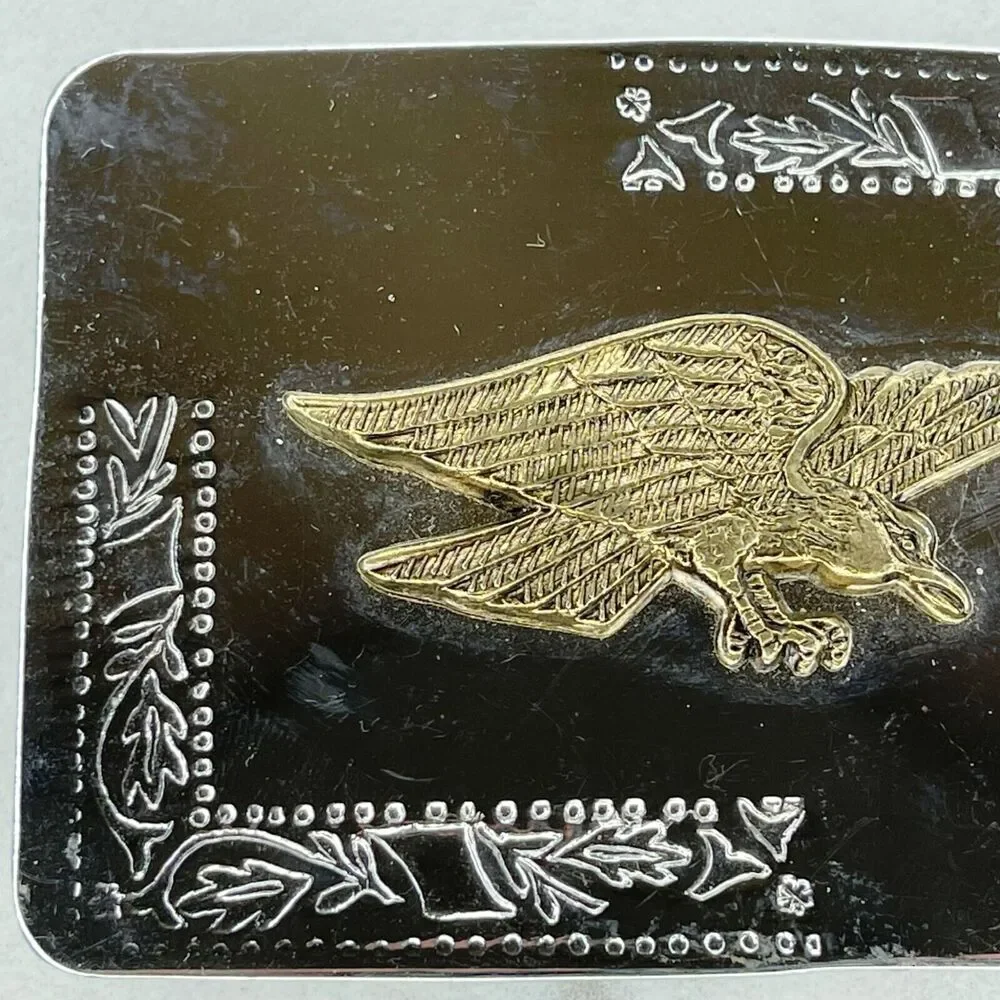 Vintage Flying Bald Eagle Western Belt Buckle Americana ✨